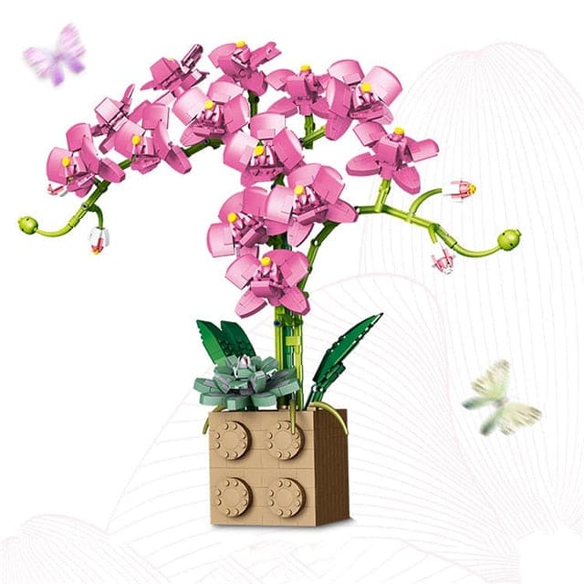 Blooming Creativity: Flower Orchid Building Blocks Toy - The Little Big Store