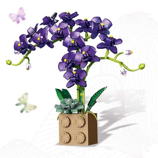 Blooming Creativity: Flower Orchid Building Blocks Toy - The Little Big Store