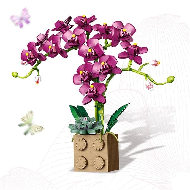 Blooming Creativity: Flower Orchid Building Blocks Toy - The Little Big Store