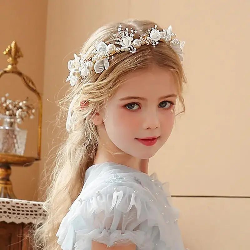 Boho Blossoms: Bridal Pearl Hair Headdress for Spring Sweethearts! - The Little Big Store