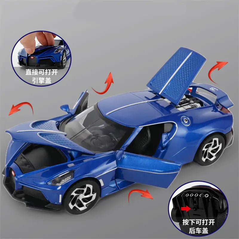 Bugatti Lavoiturenoire Alloy Sports Car Model - The Little Big Store