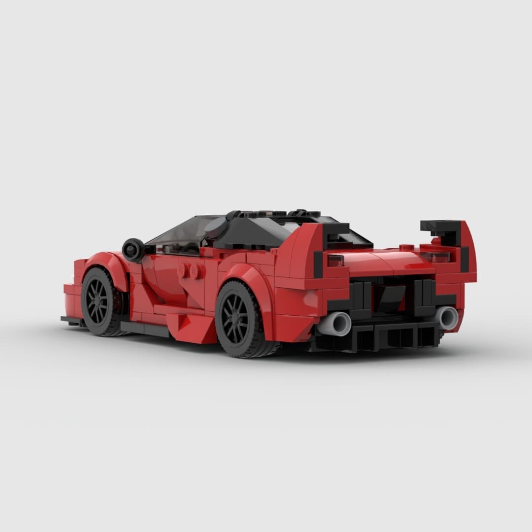 Build the Dream: Ferrari FXXK V2 Building Blocks Toy Car - The Little Big Store