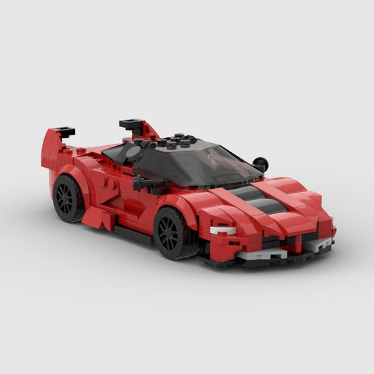 Build the Dream: Ferrari FXXK V2 Building Blocks Toy Car - The Little Big Store