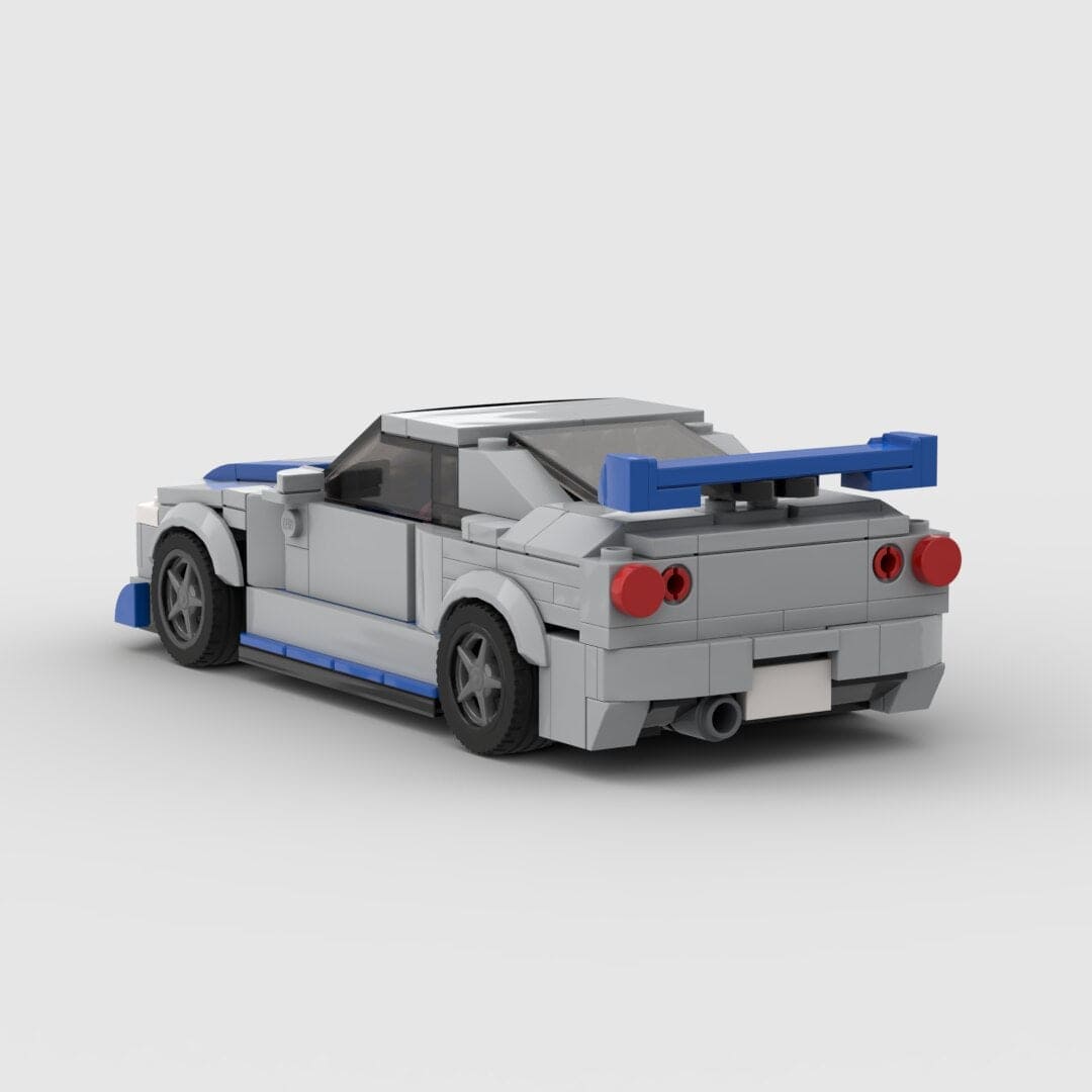 Build the Legend: Nissan GTR R34 Sports Car Building Block Toy - The Little Big Store