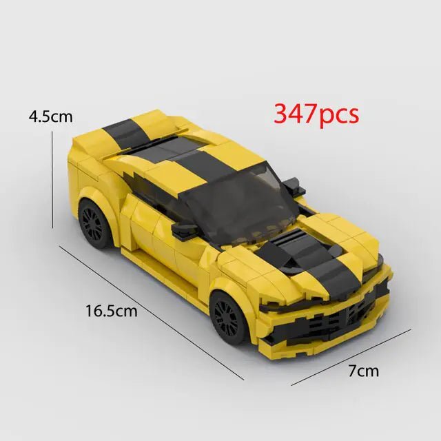 Building Blocks Camaro Z28 Sports Racing Car Model Bricks - The Little Big Store