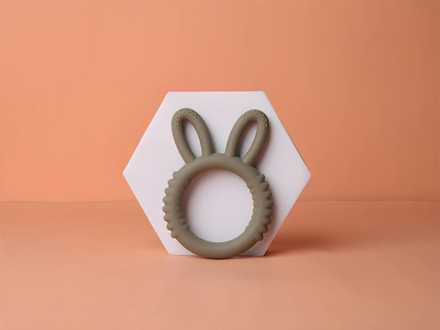 Bunny Silicone Teether: Happy Soothing for Teething Babies! - The Little Big Store