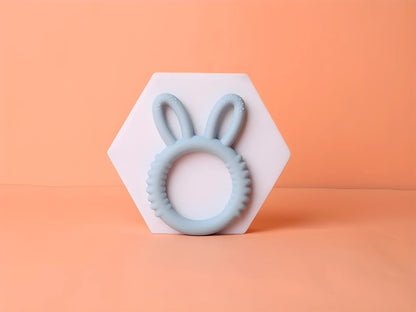 Bunny Silicone Teether: Happy Soothing for Teething Babies! - The Little Big Store