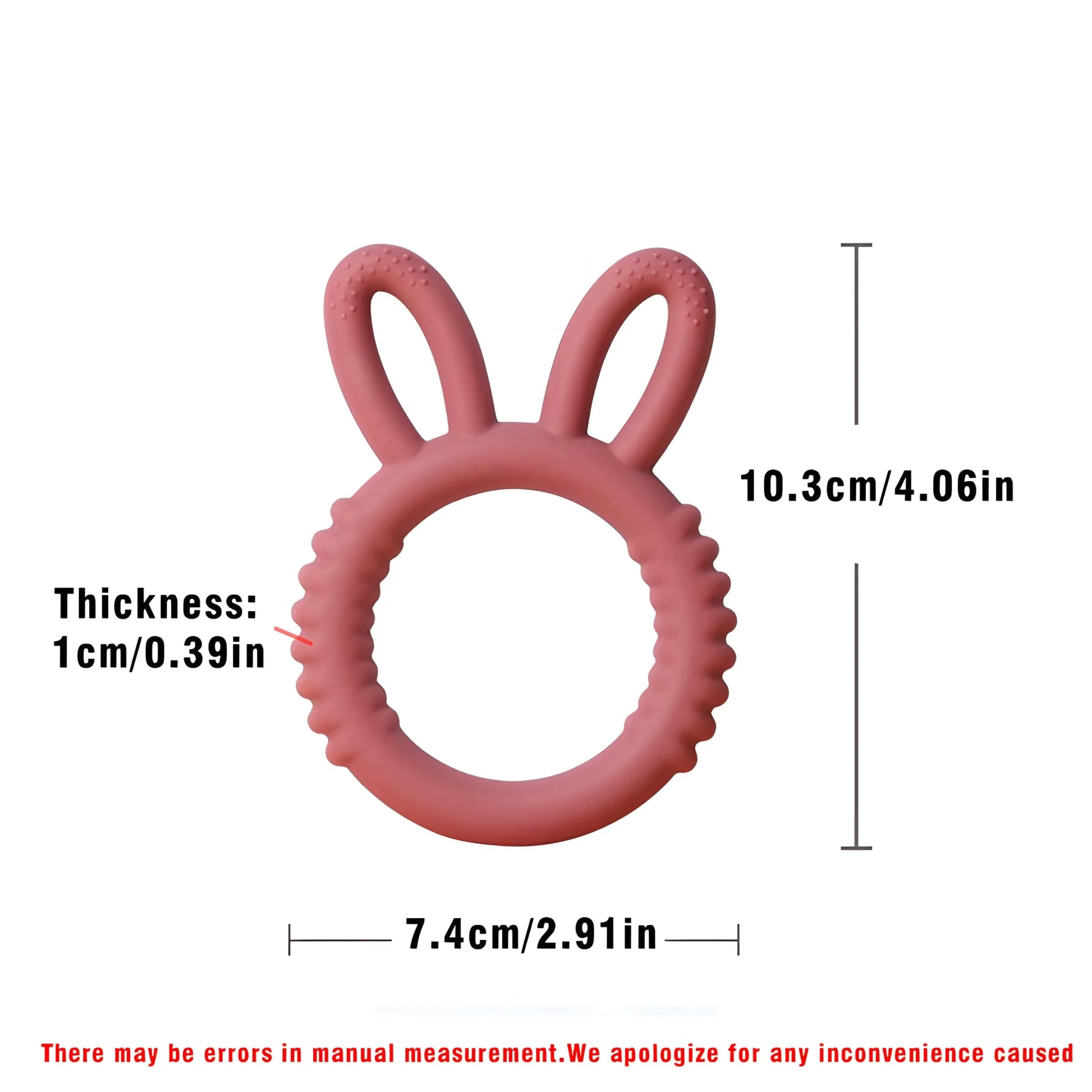 Bunny Silicone Teether: Happy Soothing for Teething Babies! - The Little Big Store