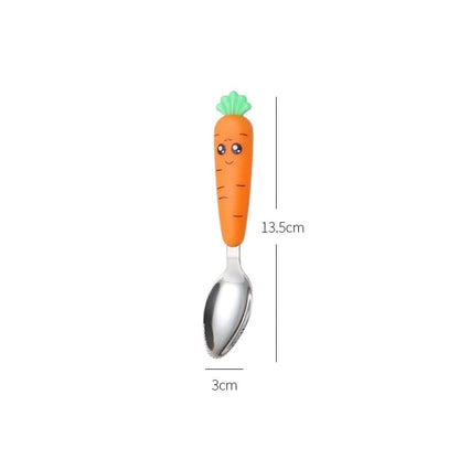 Carrots & Cutlery: Children Carrots Tableware Set for Wholesome Meals! - The Little Big Store