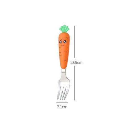 Carrots & Cutlery: Children Carrots Tableware Set for Wholesome Meals! - The Little Big Store