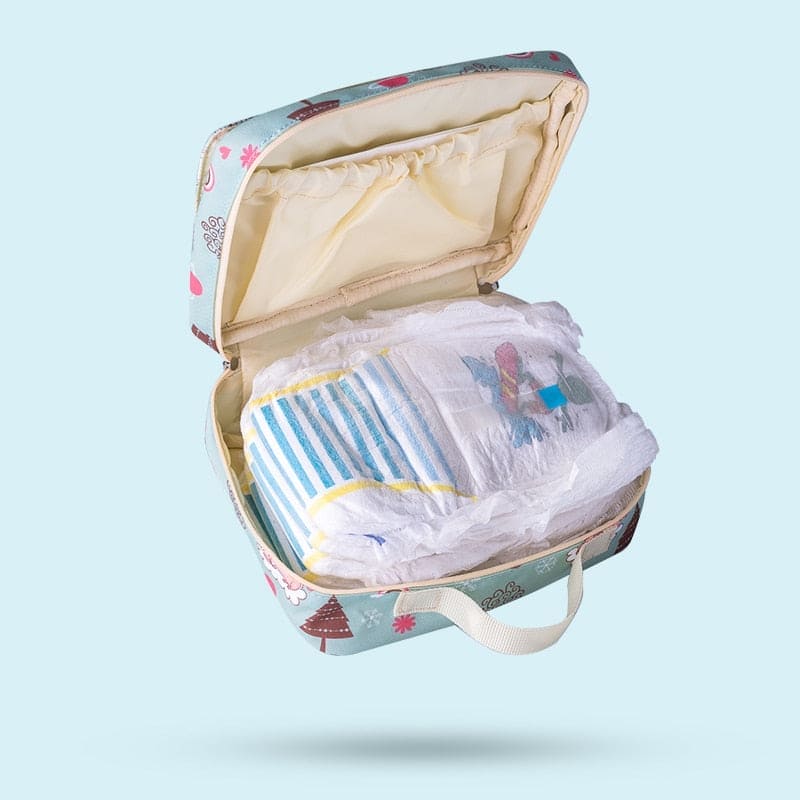 Chic 'n Carry: Trendy Baby Diaper Bags with Fashion Prints for Disposable & Reusable Bliss! - The Little Big Store