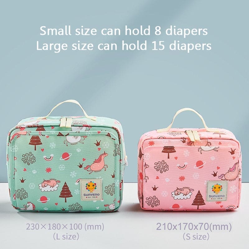 Chic 'n Carry: Trendy Baby Diaper Bags with Fashion Prints for Disposable & Reusable Bliss! - The Little Big Store