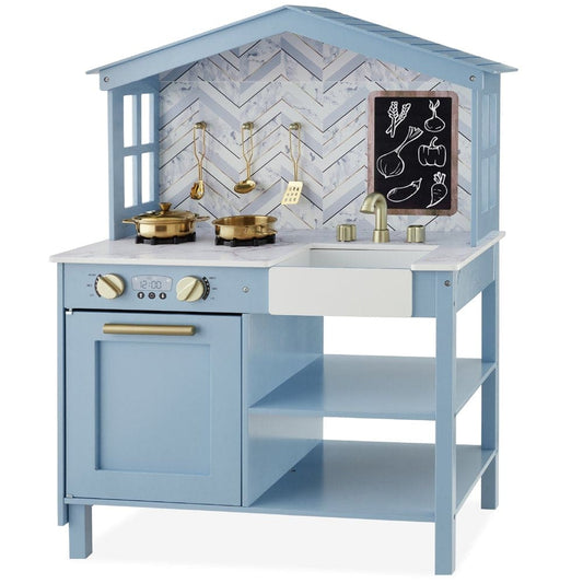 Country Charm: Farmhouse Play Kitchen Toy - Inspiring Creativity and Imagination! - The Little Big Store