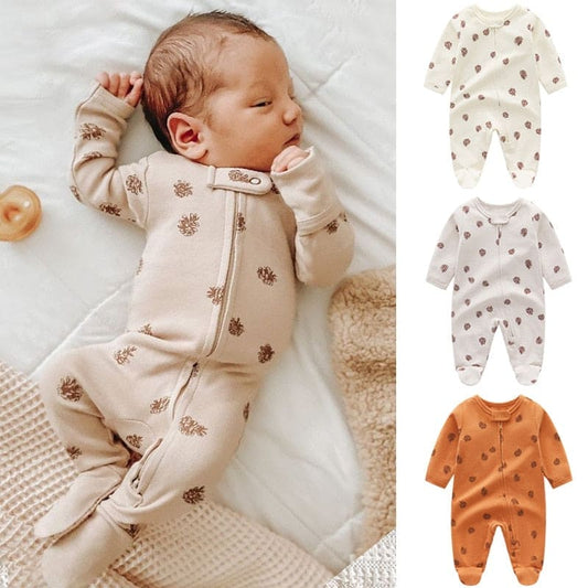 Cozy Dreams: Newborn Baby Knitted Footie Jumpsuit - The Little Big Store