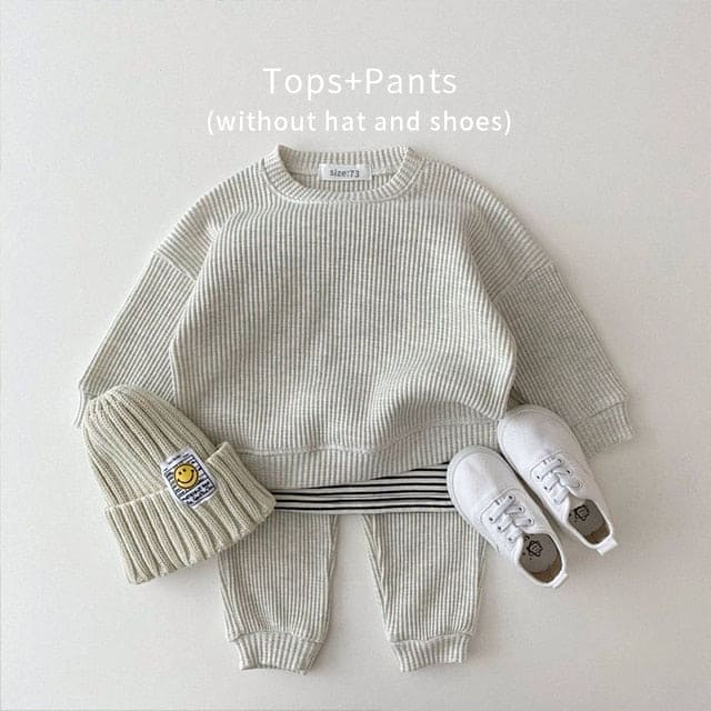 Cozy in Cotton: Baby Cotton Knitting Clothing Sets for Ultimate Comfort - The Little Big Store