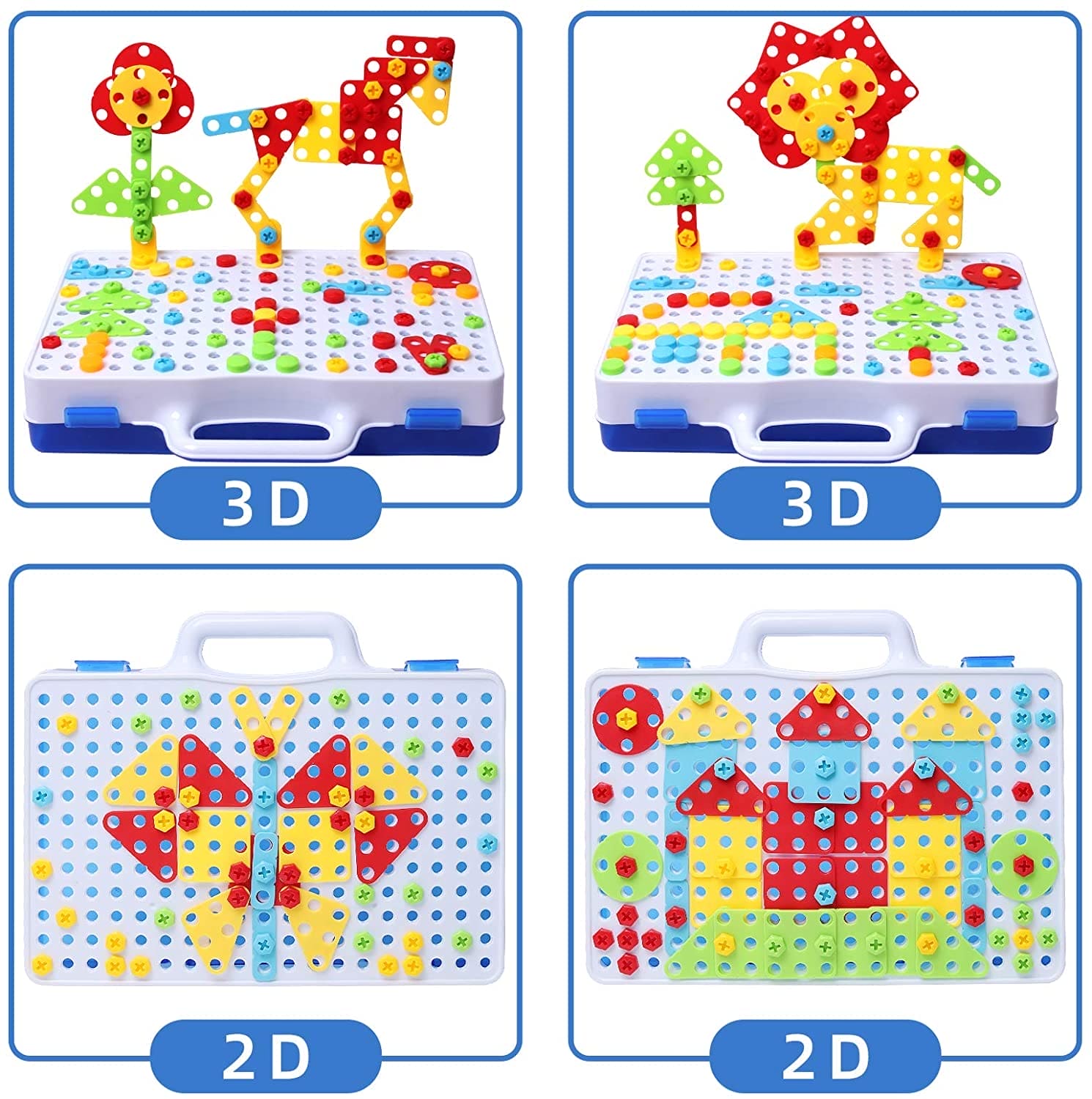 Creative Drill Puzzle: STEM Building Blocks Set - The Little Big Store