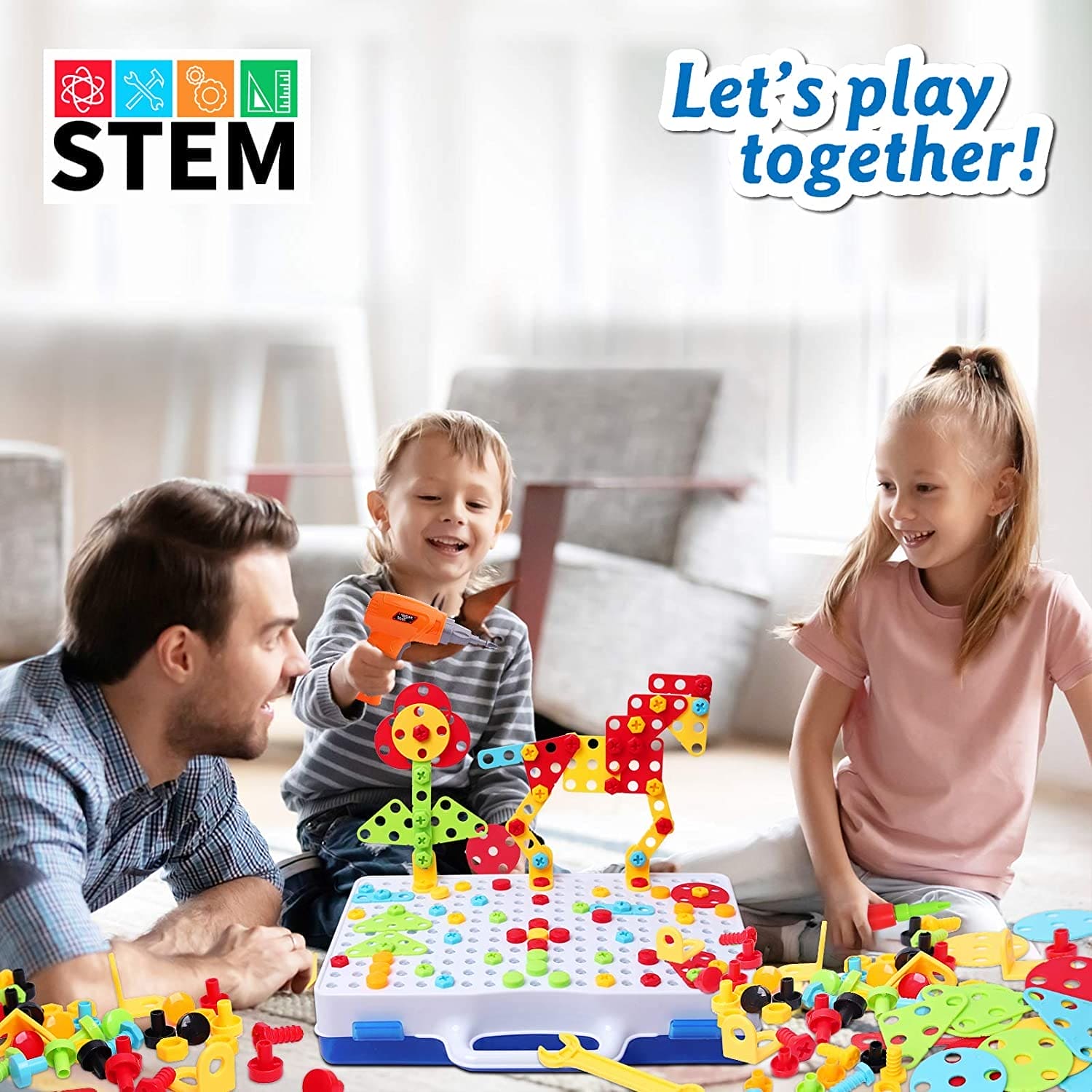 Creative Drill Puzzle: STEM Building Blocks Set - The Little Big Store