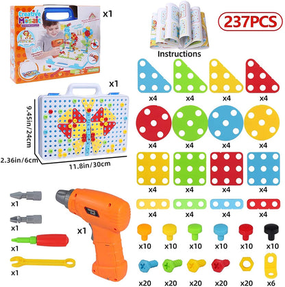 Creative Drill Puzzle: STEM Building Blocks Set - The Little Big Store