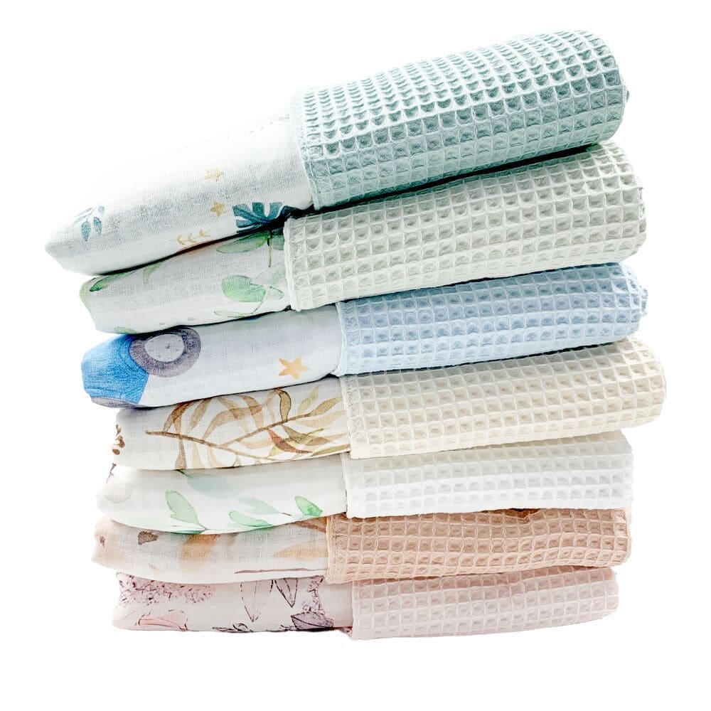 Cuddle Up in Comfort: Cotton Waffle Baby Blanket - The Little Big Store