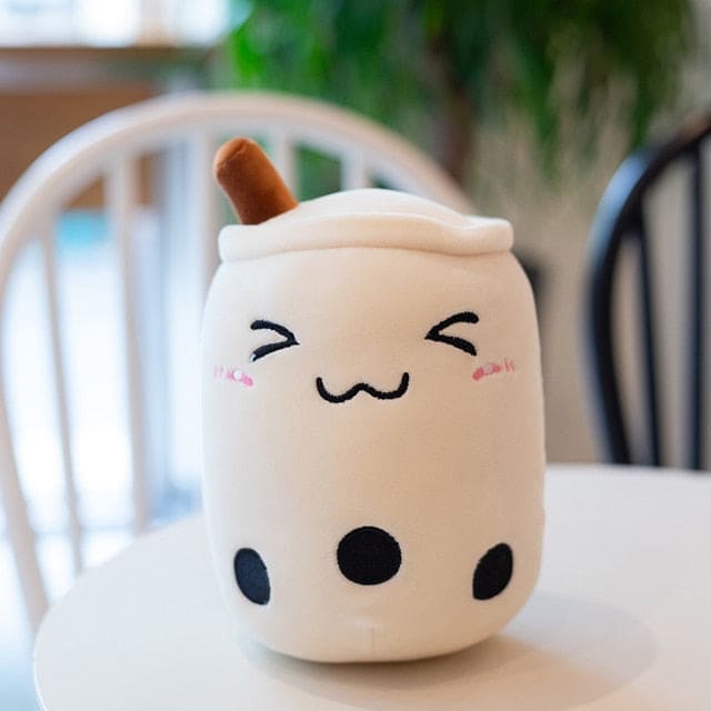 Cuddle Up with Sweetness: Cute Boba Milk Tea Plushie Toy for Huggable Happiness! - The Little Big Store