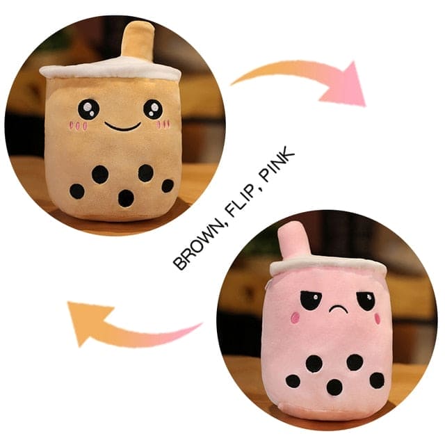 Cuddle Up with Sweetness: Cute Boba Milk Tea Plushie Toy for Huggable Happiness! - The Little Big Store