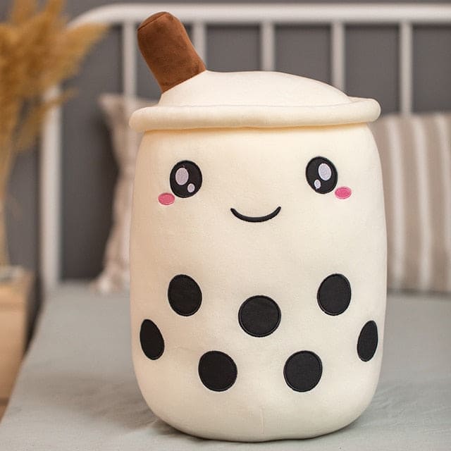 Cuddle Up with Sweetness: Cute Boba Milk Tea Plushie Toy for Huggable Happiness! - The Little Big Store