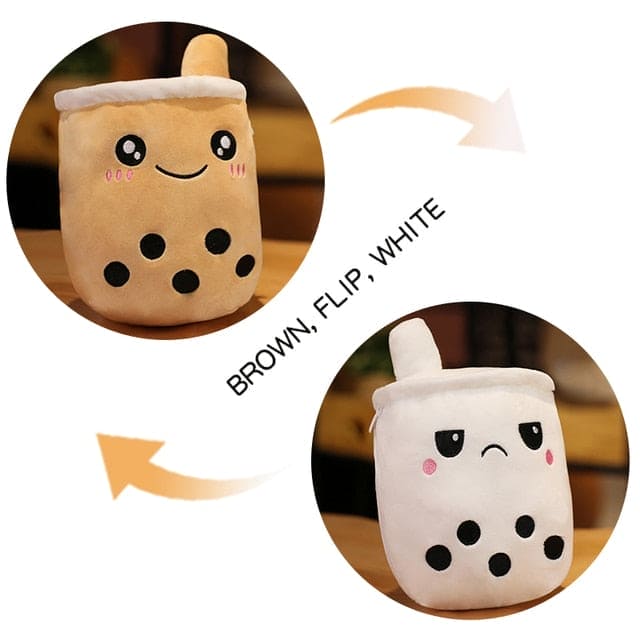 Cuddle Up with Sweetness: Cute Boba Milk Tea Plushie Toy for Huggable Happiness! - The Little Big Store