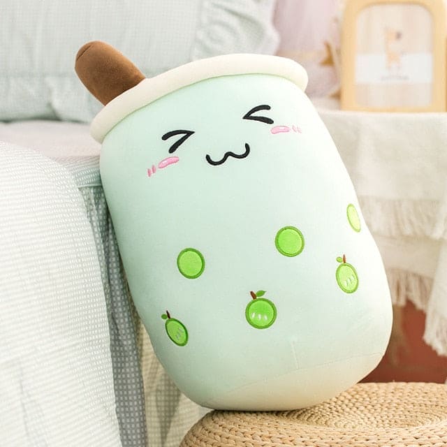 Cuddle Up with Sweetness: Cute Boba Milk Tea Plushie Toy for Huggable Happiness! - The Little Big Store