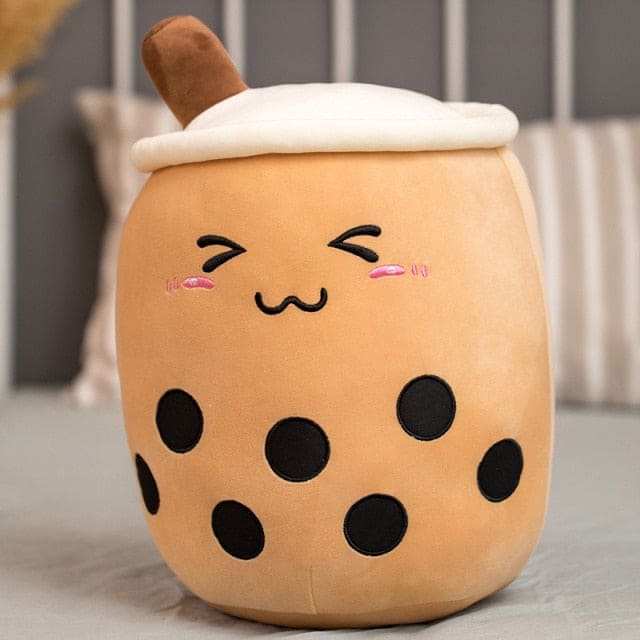 Cuddle Up with Sweetness: Cute Boba Milk Tea Plushie Toy for Huggable Happiness! - The Little Big Store