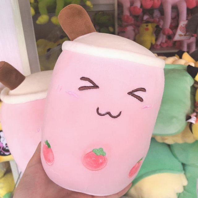 Cuddle Up with Sweetness: Cute Boba Milk Tea Plushie Toy for Huggable Happiness! - The Little Big Store