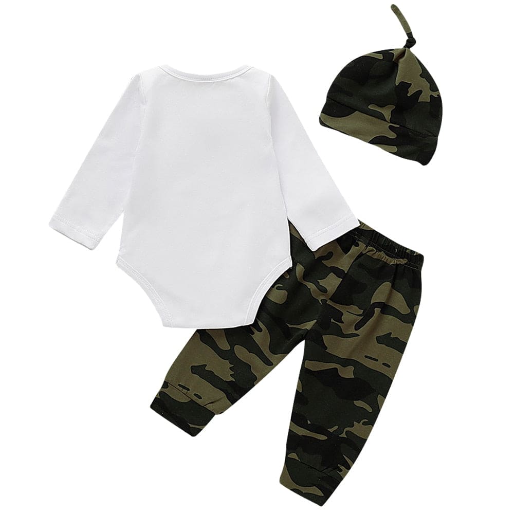 Cute 3PCS Set Newborn Baby Boy Clothes - The Little Big Store