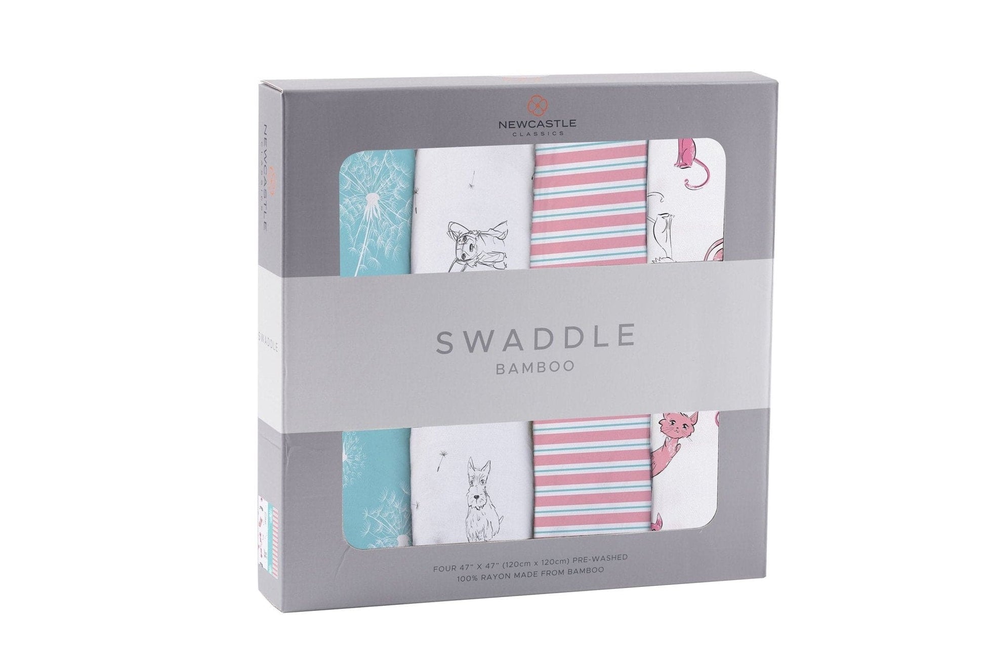 Dandelions Bamboo Muslin Swaddle 4PK - The Little Big Store