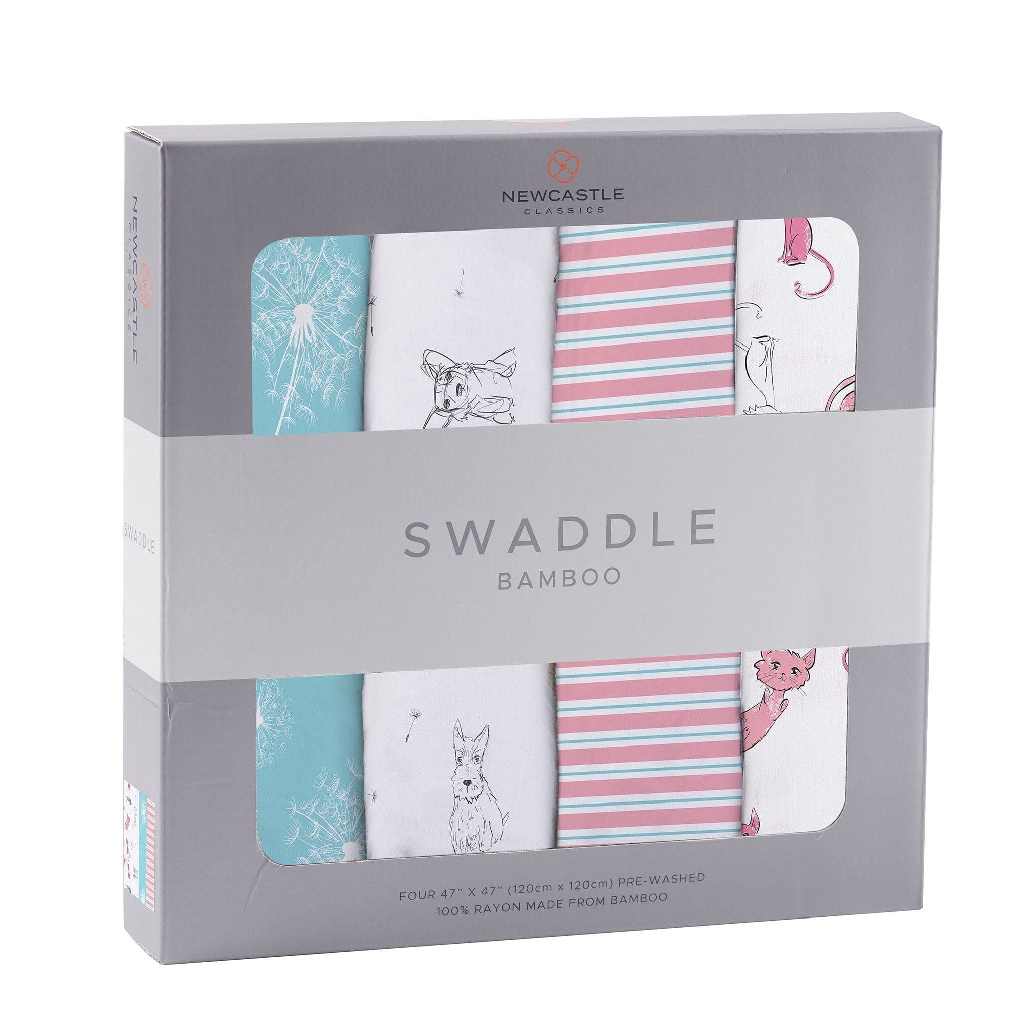 Dandelions Bamboo Muslin Swaddle 4PK - The Little Big Store