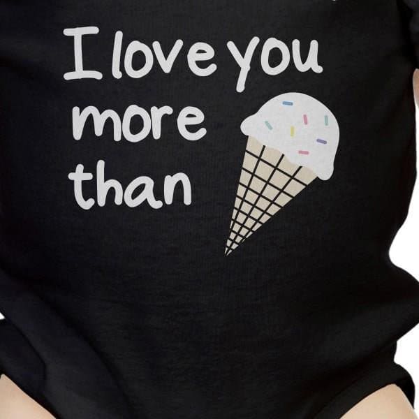 Dear Dad Icecream Cute Black Baby Onesie Unique - The Little Big Store