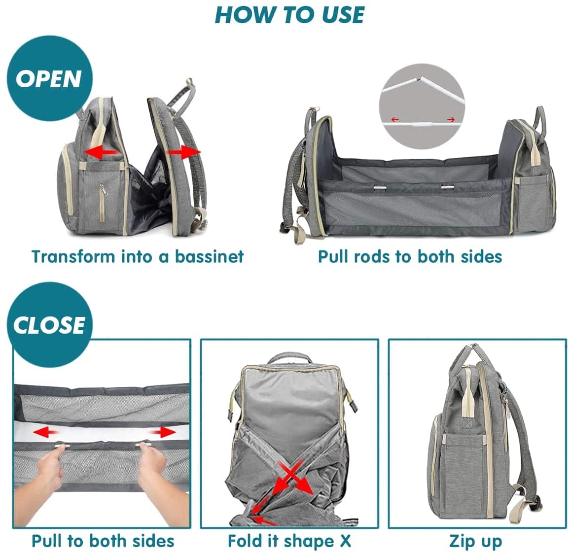 Diaper Baby Bag: Your Stylish Parenthood Companion - The Little Big Store