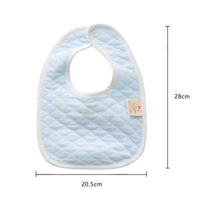 Double Cotton Comfort: Newborn Feeding Bib - The Little Big Store