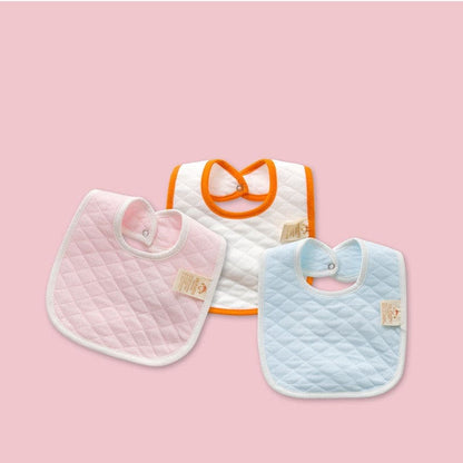 Double Cotton Comfort: Newborn Feeding Bib - The Little Big Store