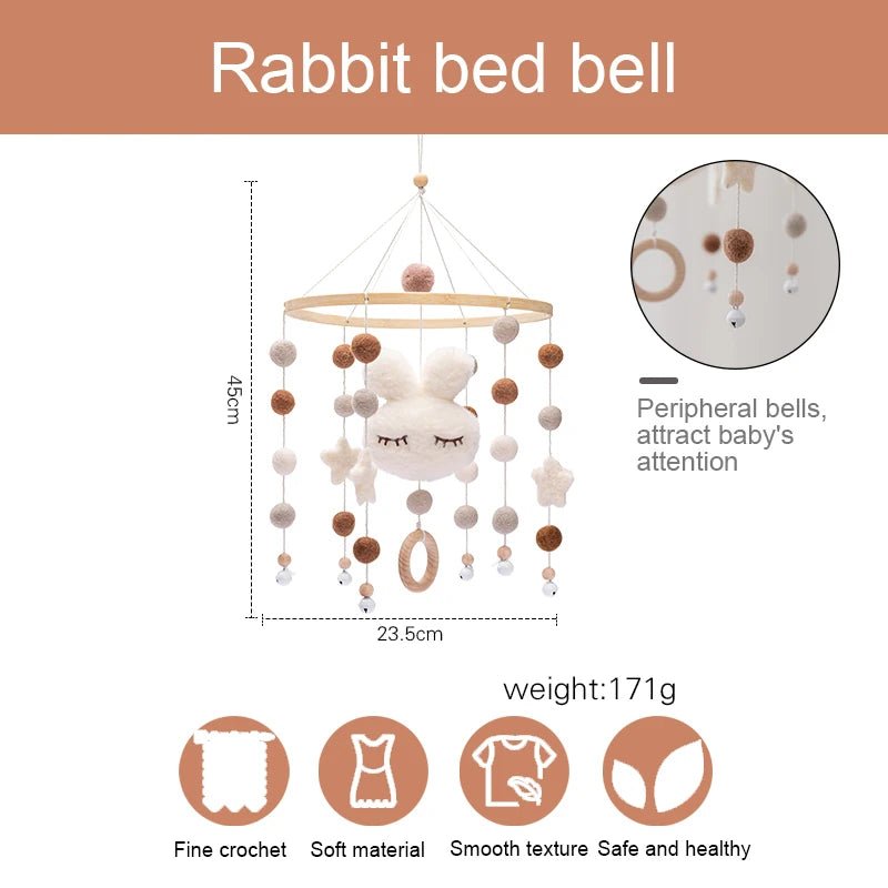 Dreamy Delights: Newborn Bed Bell Baby Rattles - The Little Big Store