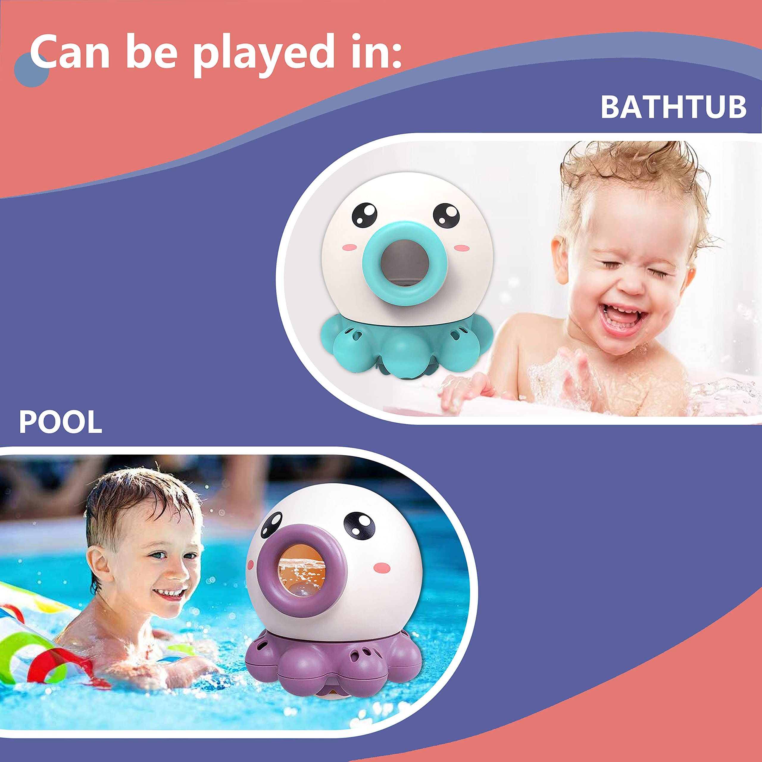 Oceanic Fun: Octopus Fountain Bath Toy & Sprinkler - Summer Water Fun for Kids!