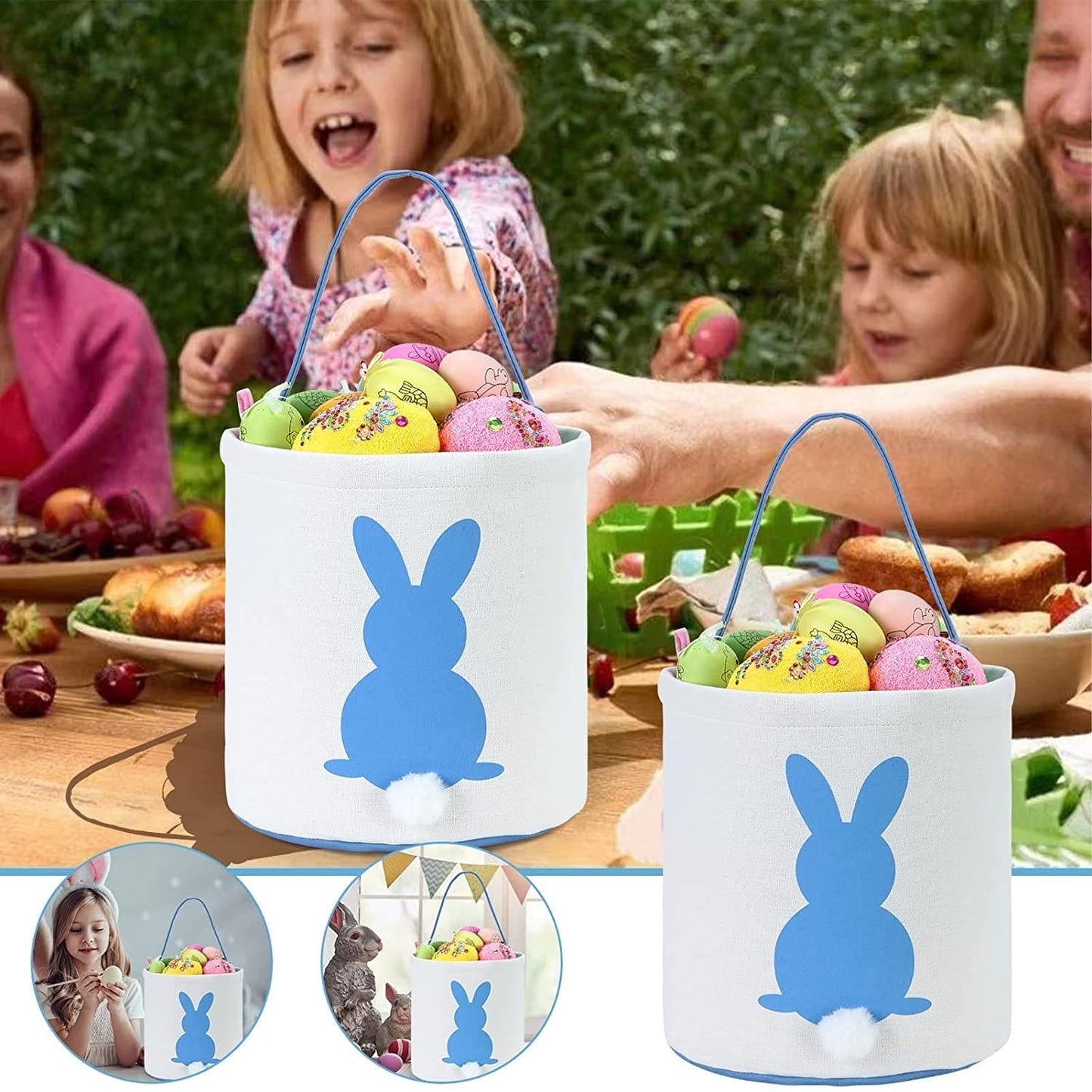 Easter Bunny Basket Egg Bags for Kids - The Little Big Store