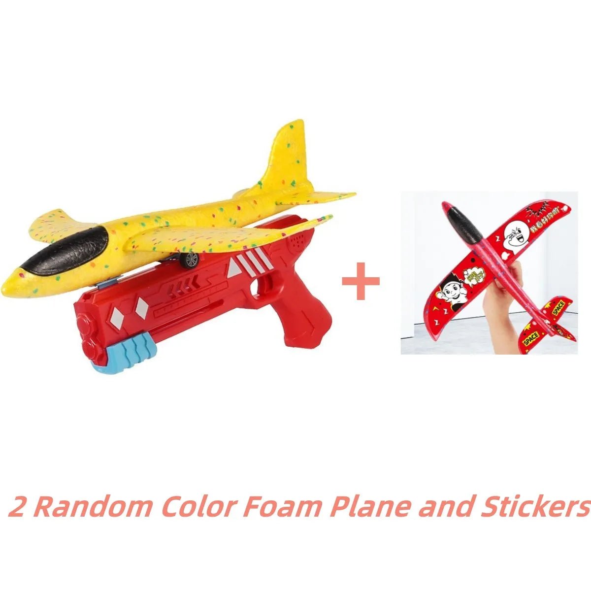 Eject & Fly: One-Click Foam Airplane Toy with Large Throwing Plane - Perfect Gift for Adventurous Kids!" - The Little Big Store