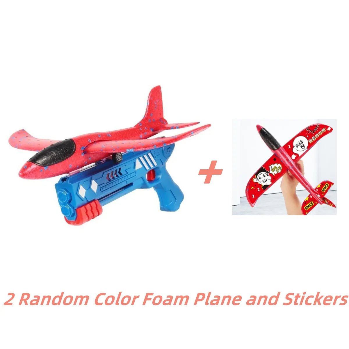 Eject & Fly: One-Click Foam Airplane Toy with Large Throwing Plane - Perfect Gift for Adventurous Kids!" - The Little Big Store