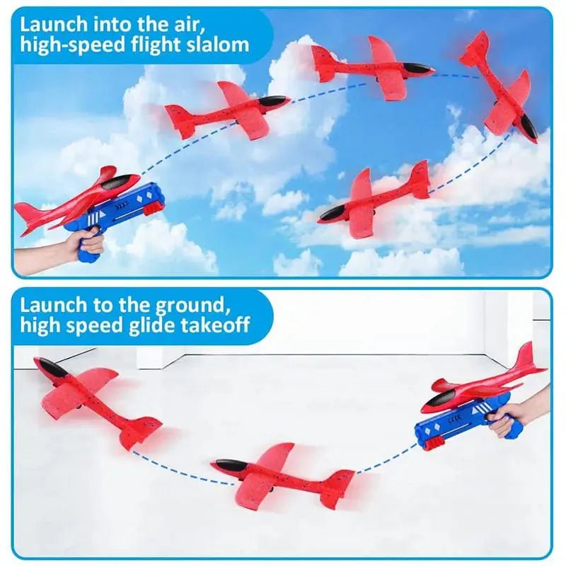 Eject & Fly: One-Click Foam Airplane Toy with Large Throwing Plane - Perfect Gift for Adventurous Kids!" - The Little Big Store