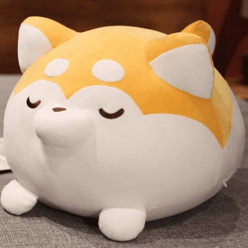 Embrace Sweet Dreams with Our Cute Sleepy Shiba Inu Doll! - The Little Big Store