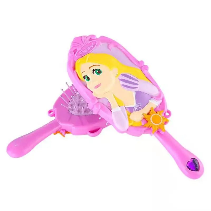 Enchanting Princess Combs: Disney Ariel & Rapunzel Cartoon Anime Figures Air Cushion Massage Comb - The Little Big Store