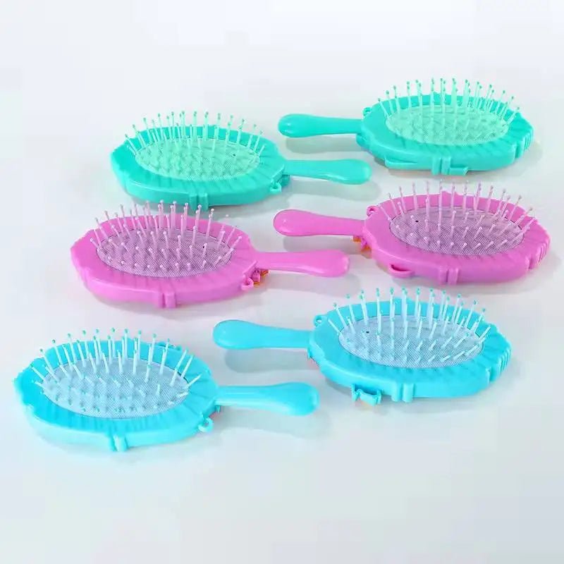 Enchanting Princess Combs: Disney Ariel & Rapunzel Cartoon Anime Figures Air Cushion Massage Comb - The Little Big Store