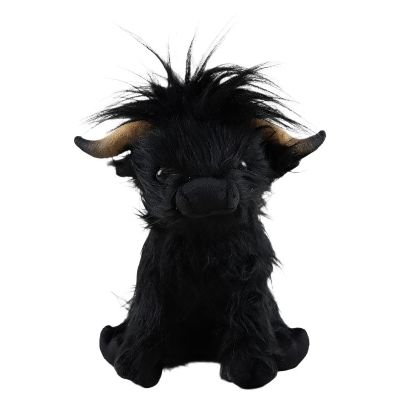 Experience Cozy Countryside Comfort: Simulation Highland Cow Plush Toy - The Little Big Store