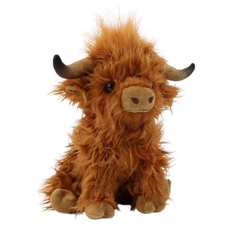 Experience Cozy Countryside Comfort: Simulation Highland Cow Plush Toy - The Little Big Store