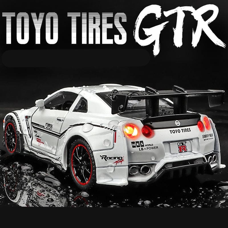 Experience Precision Performance: NISSAN GTR Car Metal Toy - The Little Big Store