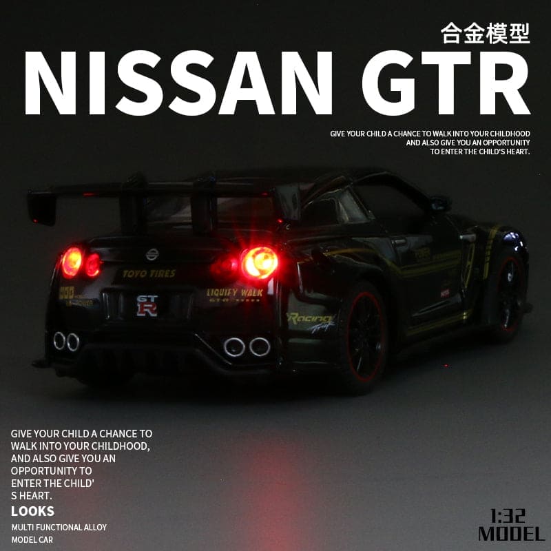 Experience Precision Performance: NISSAN GTR Car Metal Toy - The Little Big Store